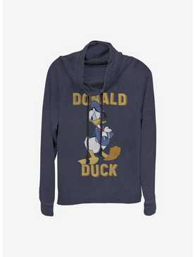 Disney Donald Duck Classic Cowlneck Long-Sleeve Girls Top, , hi-res