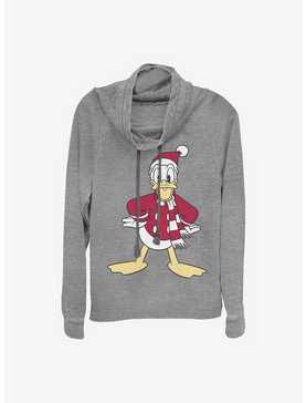 Disney Donald Duck Donald Holiday Hat Cowlneck Long-Sleeve Girls Top, , hi-res