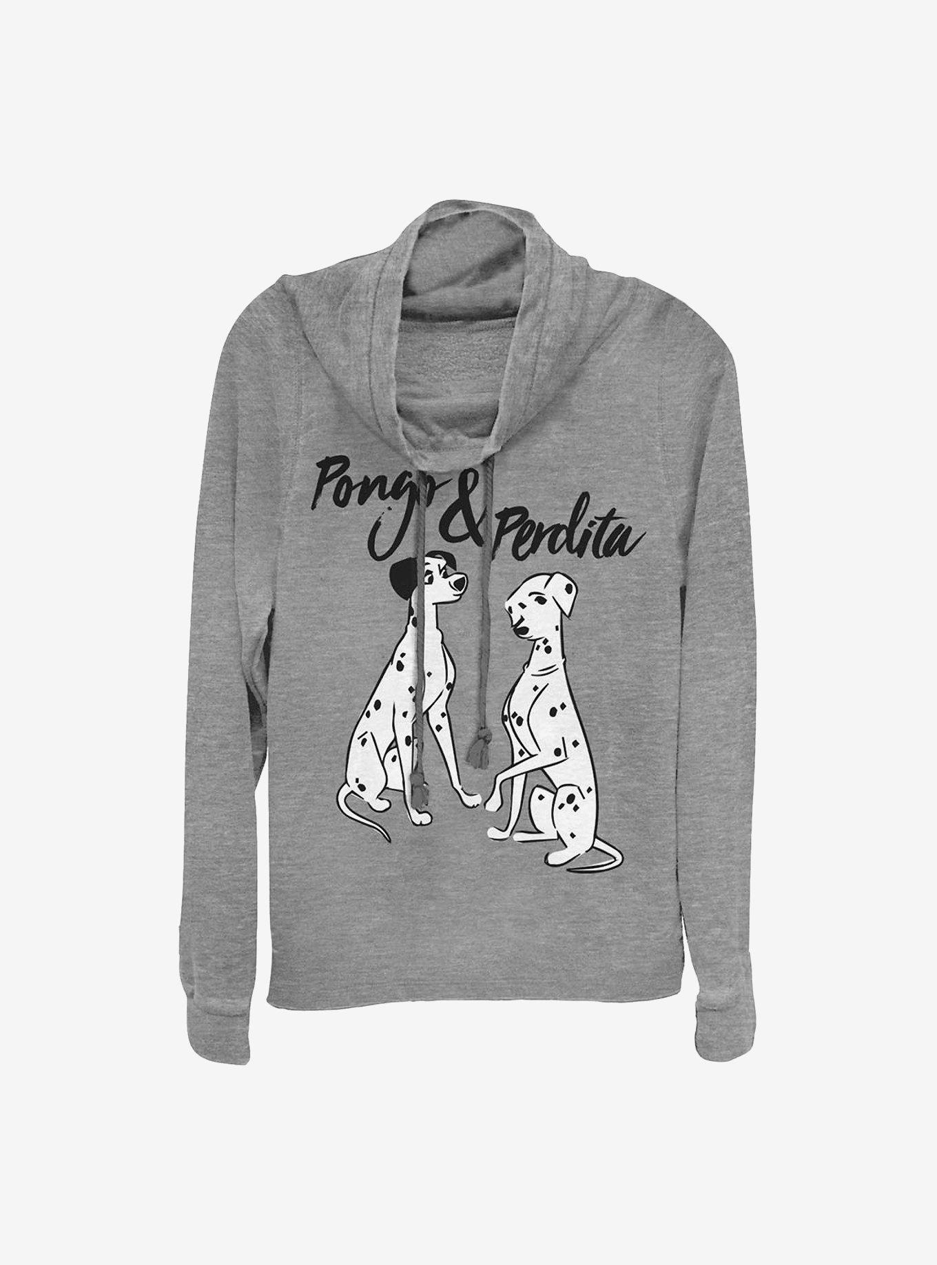 Disney 101 Dalmatians Pongo & Perdita Cowlneck Long-Sleeve Girls Top