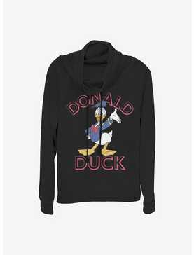 Disney Donald Duck Duck Hello Cowlneck Long-Sleeve Girls Top, , hi-res