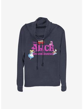 Disney Alice In Wonderland Wonderland Cowlneck Long-Sleeve Girls Top, , hi-res