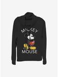 Disney Mickey Mouse Mickey Classic Cowlneck Long-Sleeve Girls Top, BLACK, hi-res