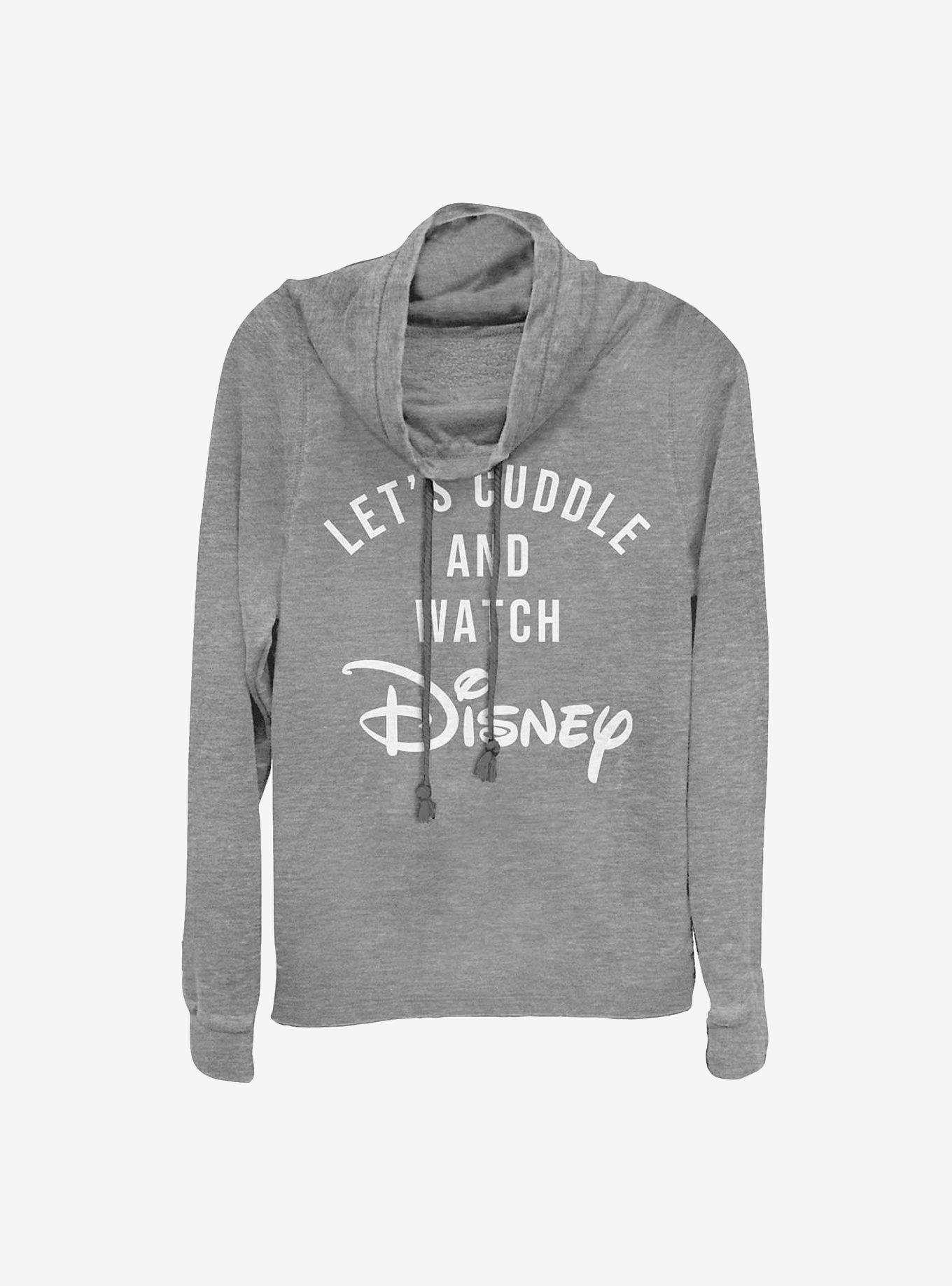 Disney Classic Cuddles Cowlneck Long-Sleeve Girls Top, GRAY HTR, hi-res