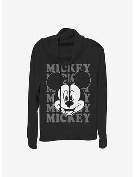 Disney Mickey Mouse All Name Cowlneck Long-Sleeve Girls Top, , hi-res