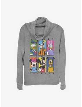 Disney Mickey Mouse And Friends Six Up Cowlneck Long-Sleeve Girls Top, , hi-res