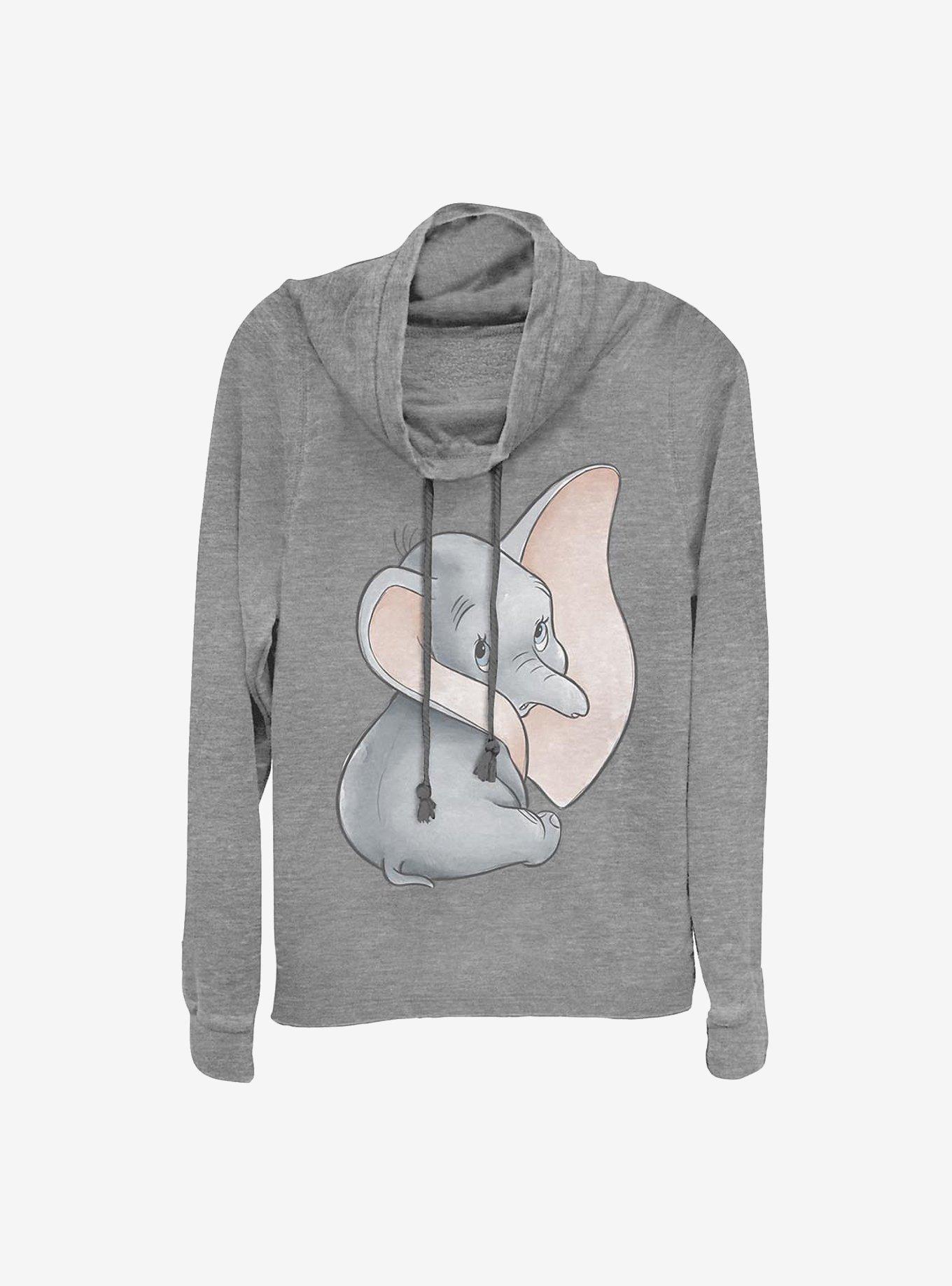 Disney Dumbo Just Dumbo Cowlneck Long-Sleeve Girls Top, , hi-res