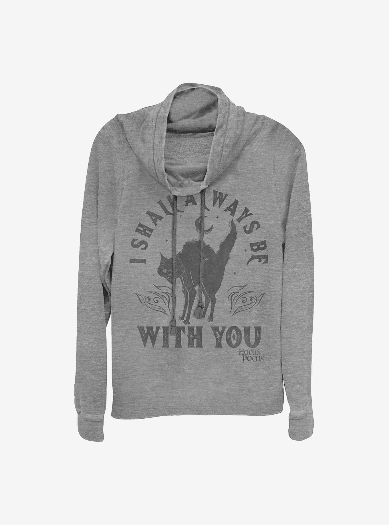 Disney Hocus Pocus Always With You Cowlneck Long-Sleeve Girls Top, GRAY HTR, hi-res