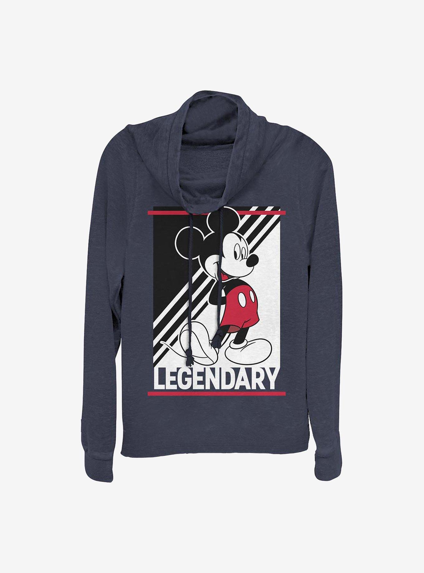 Disney Mickey Mouse Legend Of Mickey Cowlneck Long-Sleeve Girls Top, , hi-res