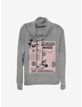 Disney Mickey Mouse Orginal Mickey Cowlneck Long-Sleeve Girls Top, , hi-res