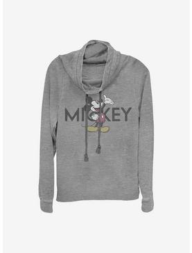 Disney Mickey Mouse Vintage Mickey Cowlneck Long-Sleeve Girls Top, , hi-res