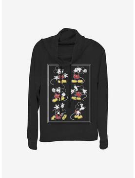 Disney Mickey Mouse Mickey Looks Cowlneck Long-Sleeve Girls Top, , hi-res