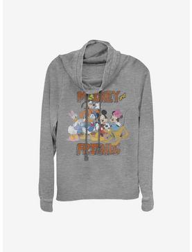 Disney Mickey Mouse And Friends Besties Cowlneck Long-Sleeve Girls Top, , hi-res