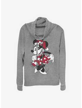 Disney Minnie Mouse Minnie Hat Cowlneck Long-Sleeve Girls Top, , hi-res