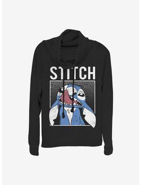 Disney Lilo & Stitch Savage Stitch Cowlneck Long-Sleeve Girls Top, , hi-res