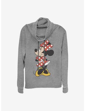 Disney Minnie Mouse Traditional Minnie Cowlneck Long-Sleeve Girls Top, , hi-res