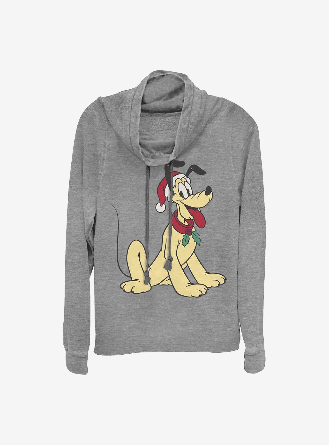 Disney Pluto Holiday Hat Cowlneck Long-Sleeve Girls Top