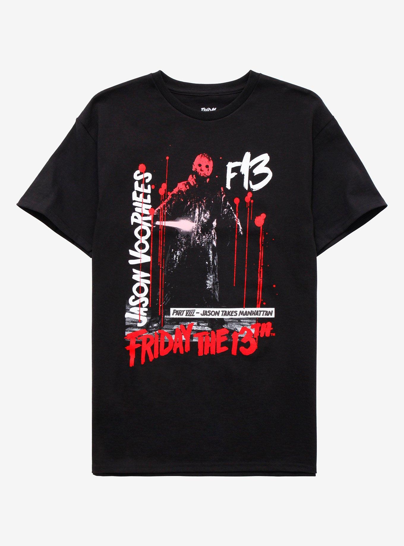 Friday The 13th, Part VIII: Jason Takes Manhattan Red & White Girls T-Shirt, MULTI, hi-res