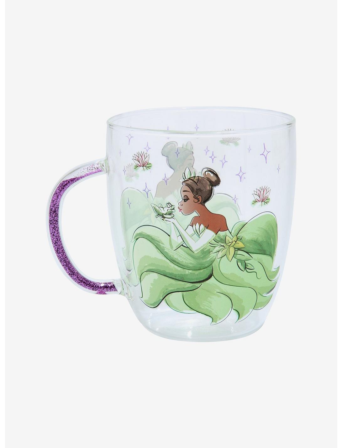 Disney The Princess and the Frog Glitter Handle Glass Mug - BoxLunch Exclusive, , hi-res