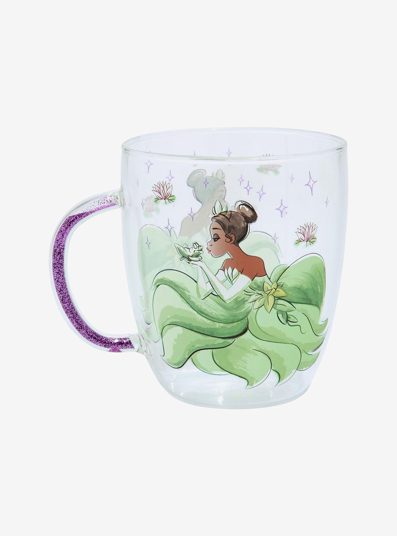 Disney The Princess and the Frog Glitter Handle Glass Mug - BoxLunch Exclusive, , hi-res