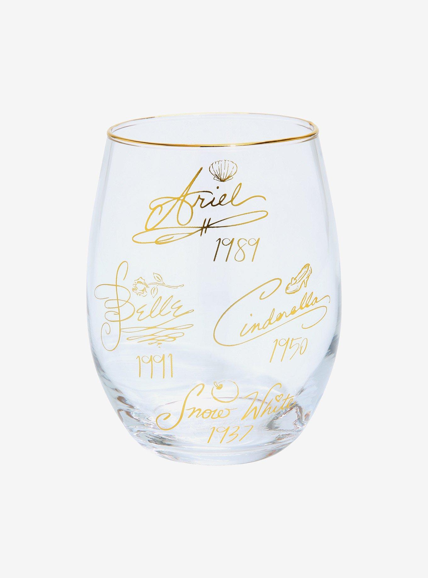 Disney Princess Signatures Wine Glass, , hi-res