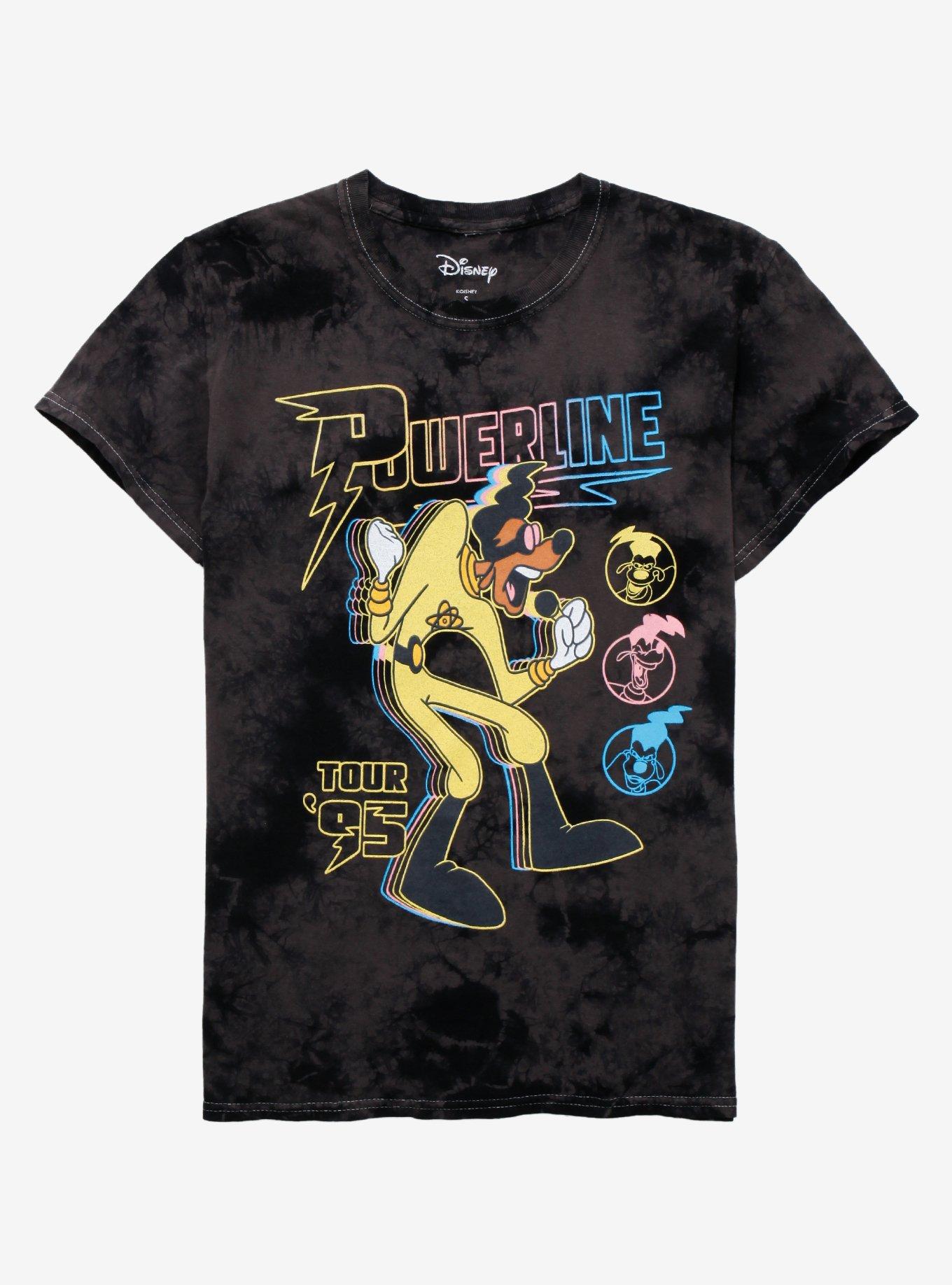 Disney A Goofy Movie Powerline Tour '95 Tie-Dye Boyfriend Fit Girls T-Shirt, MULTI, hi-res