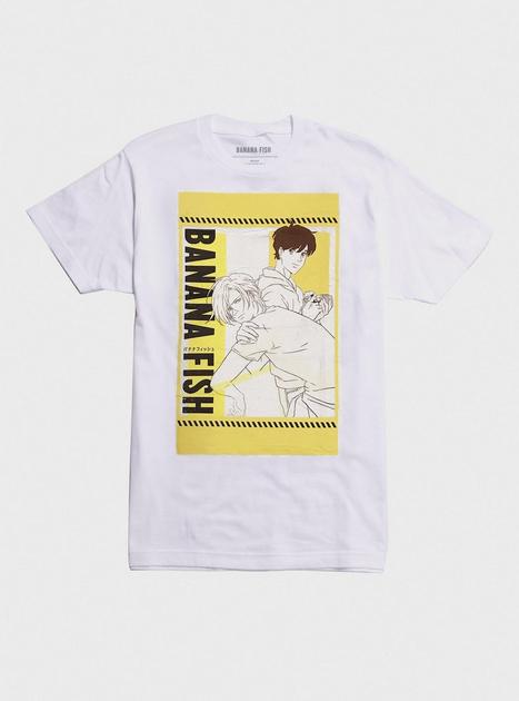 Banana Fish Ash Eiji Yellow Box Boyfriend Fit Girls T Shirt Hot Topic Exclusive Hot Topic