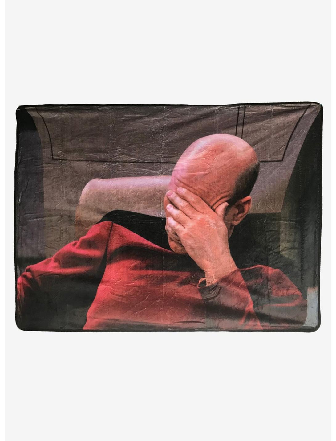 Star Trek Picard Facepalm Throw Blanket, , hi-res
