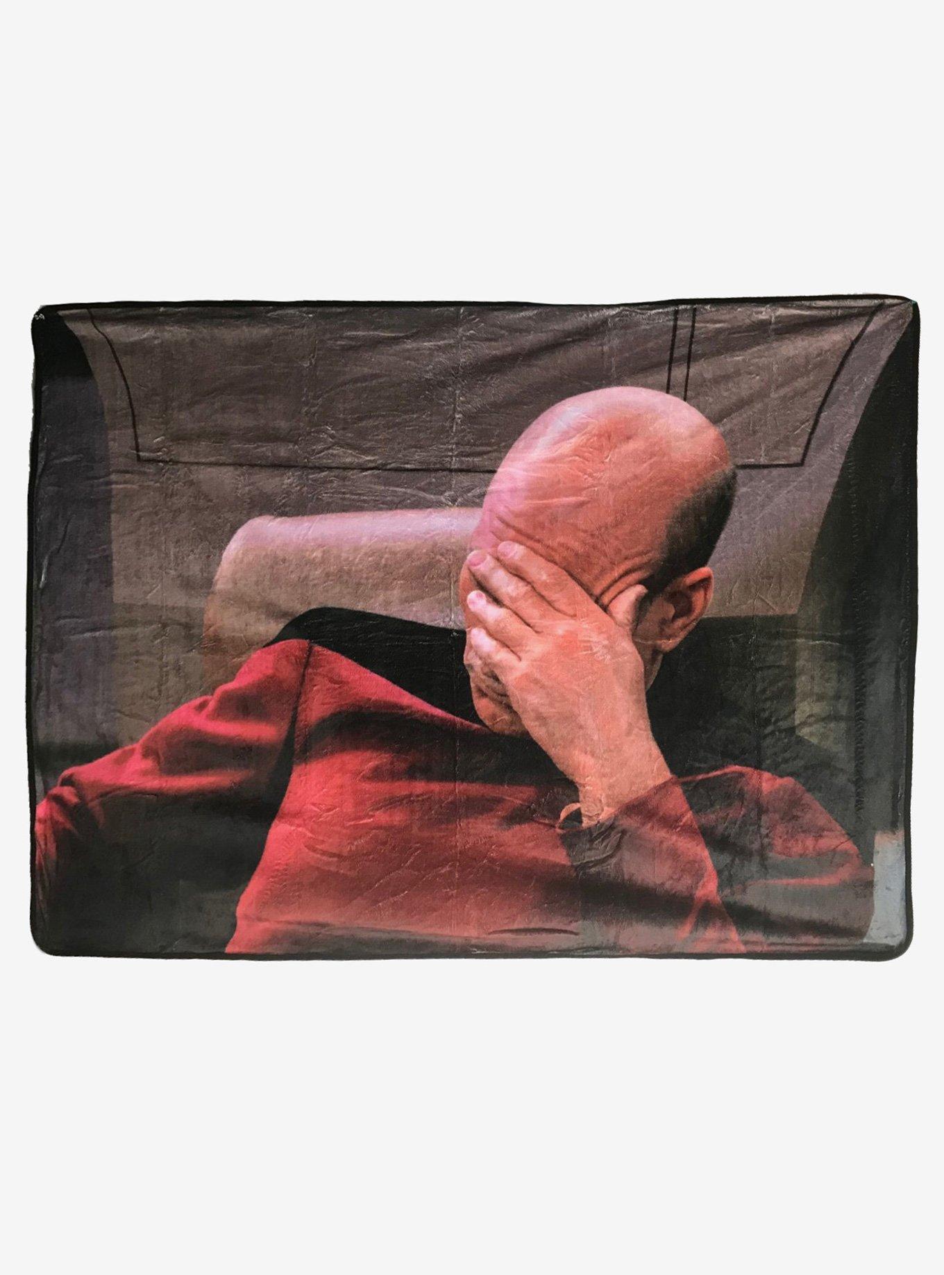 Star Trek Picard Facepalm Throw Blanket, , hi-res