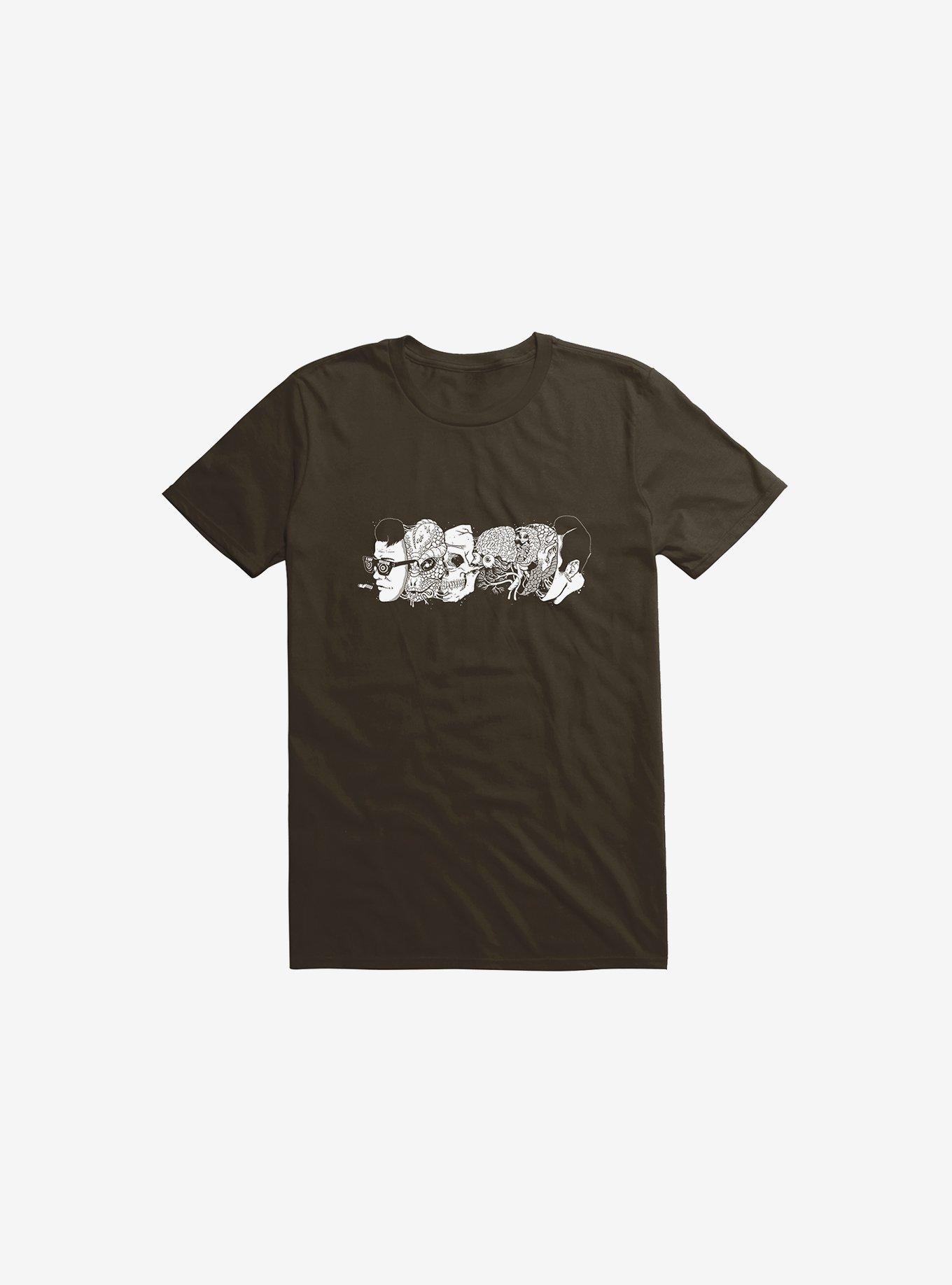 Reptoids Exist T-Shirt, BROWN, hi-res