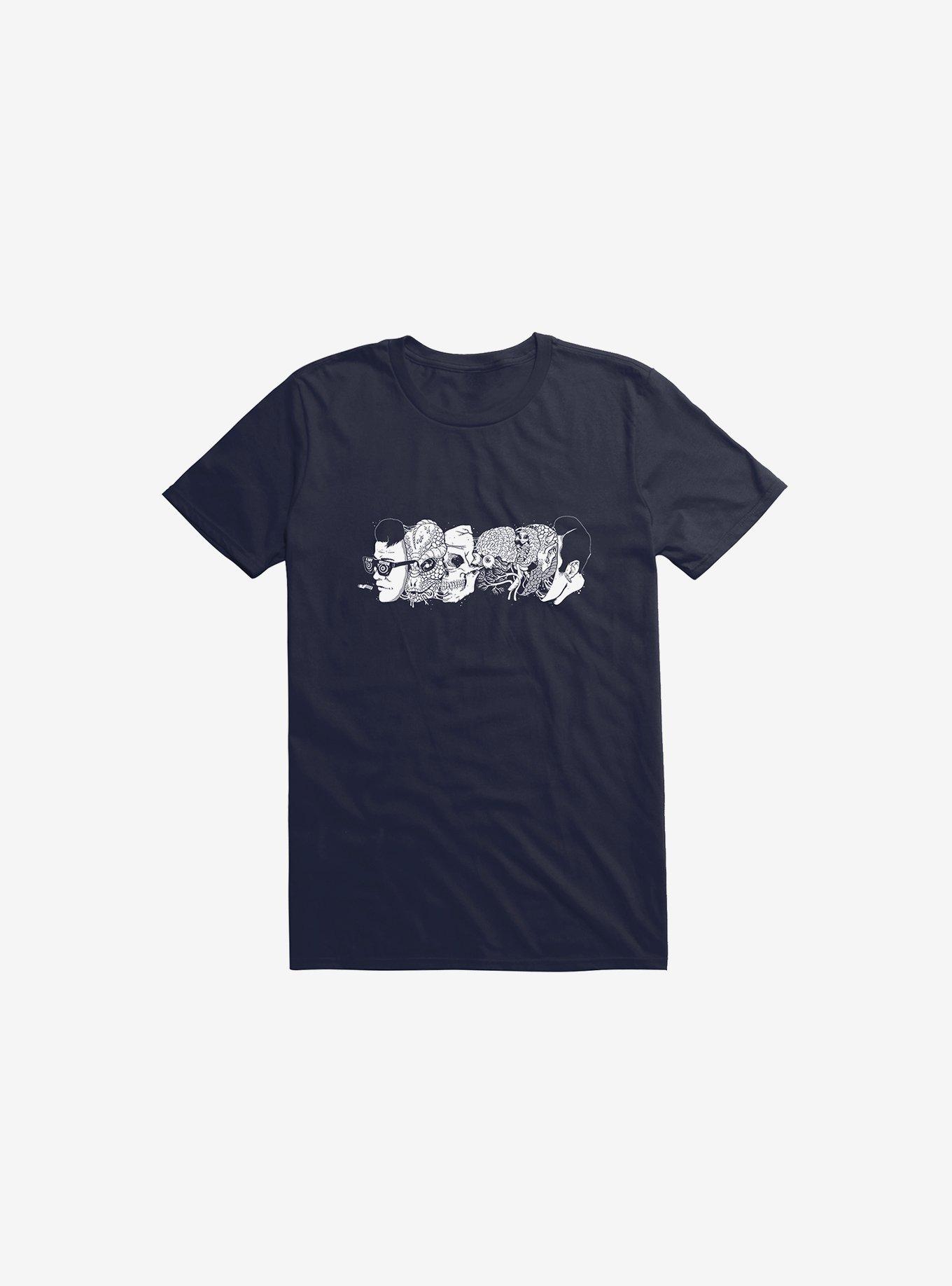 Reptoids Exist T-Shirt, NAVY, hi-res
