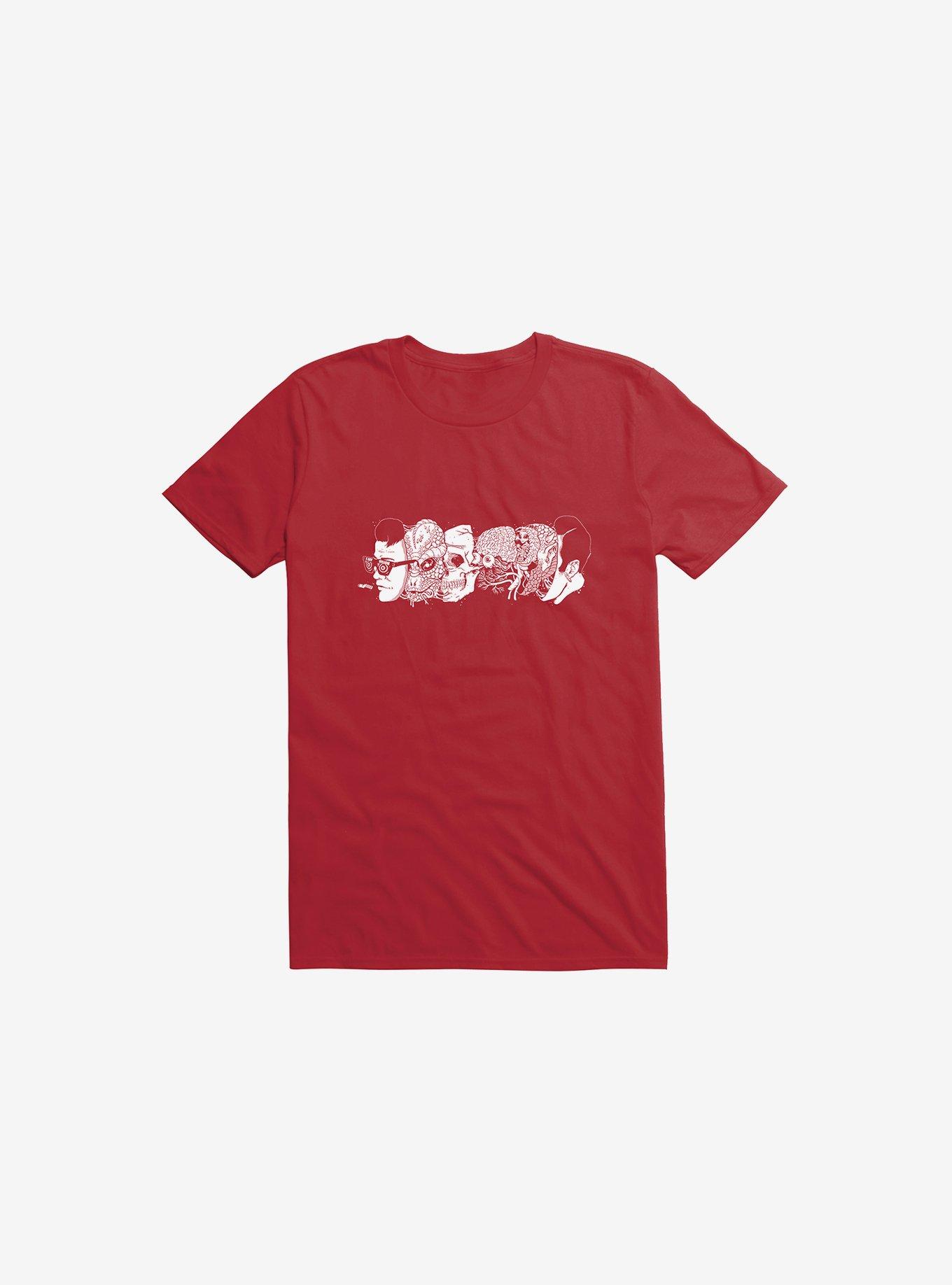Reptoids Exist T-Shirt, RED, hi-res