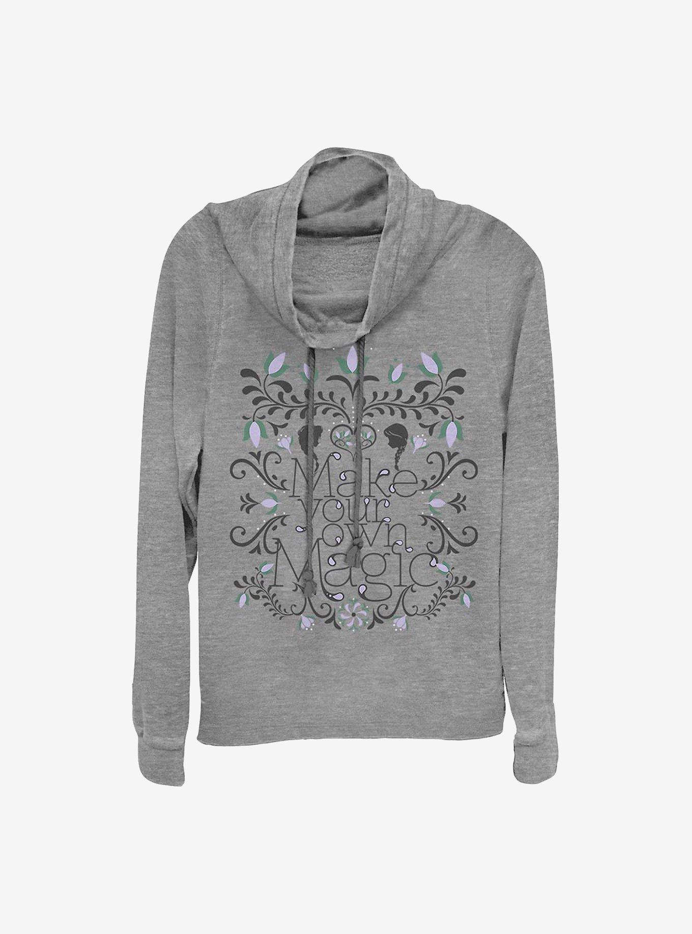 Disney Frozen Make Magic Cowlneck Long-Sleeve Girls Top, , hi-res