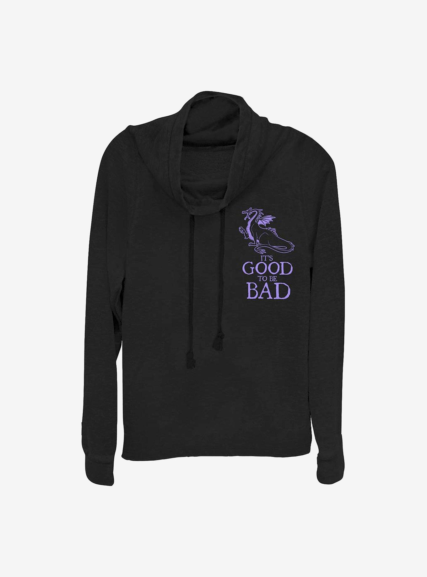 Disney Villains Good To Be Bad Cowlneck Long-Sleeve Girls Top, , hi-res