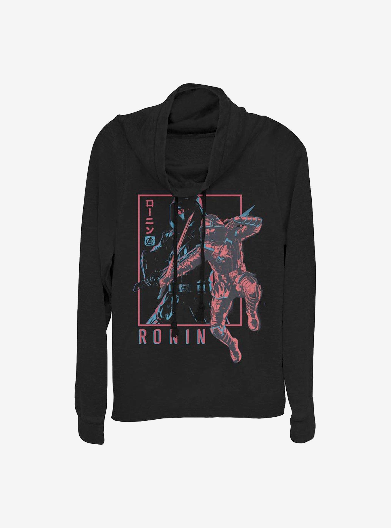Marvel Avengers Ronin Sign Cowlneck Long-Sleeve Girls Top, , hi-res