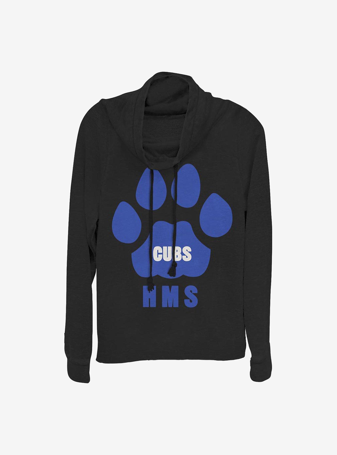 Stranger Things HMS Cubs Paw Cowlneck Long-Sleeve Girls Top