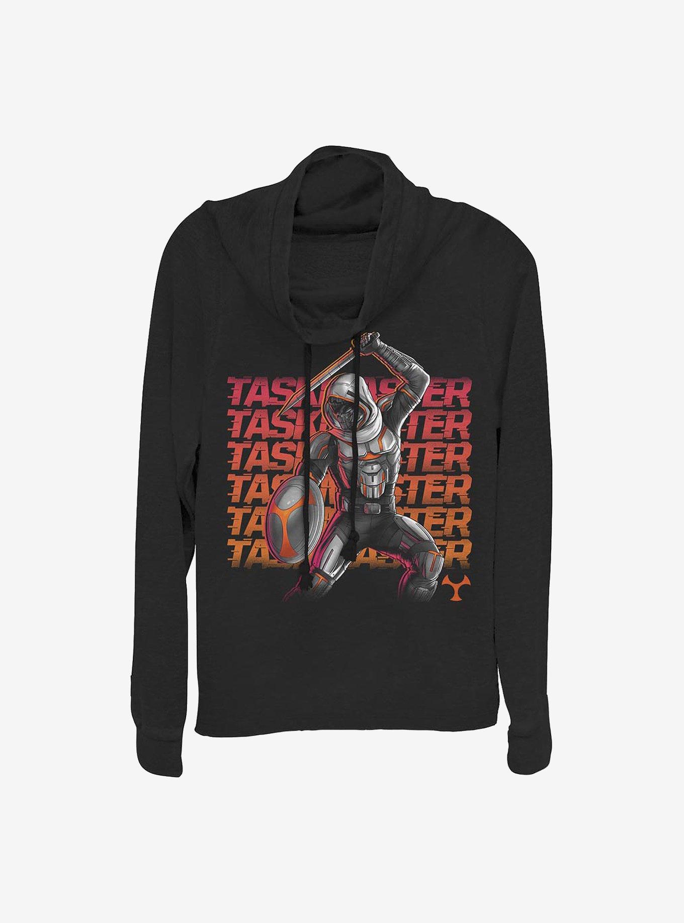 Marvel Avengers Taskmaster Neon Cowlneck Long-Sleeve Girls Top, , hi-res