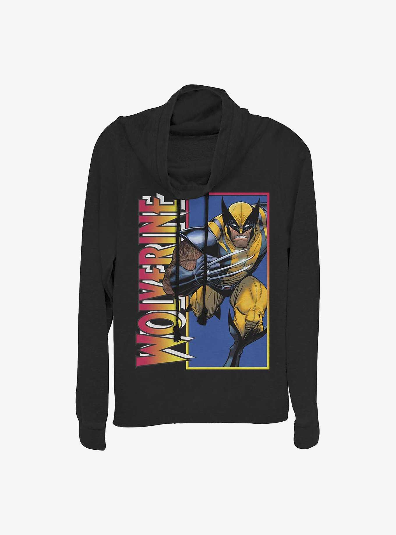 Marvel Wolverine Classic Wolverine Cowlneck Long-Sleeve Girls Top, , hi-res