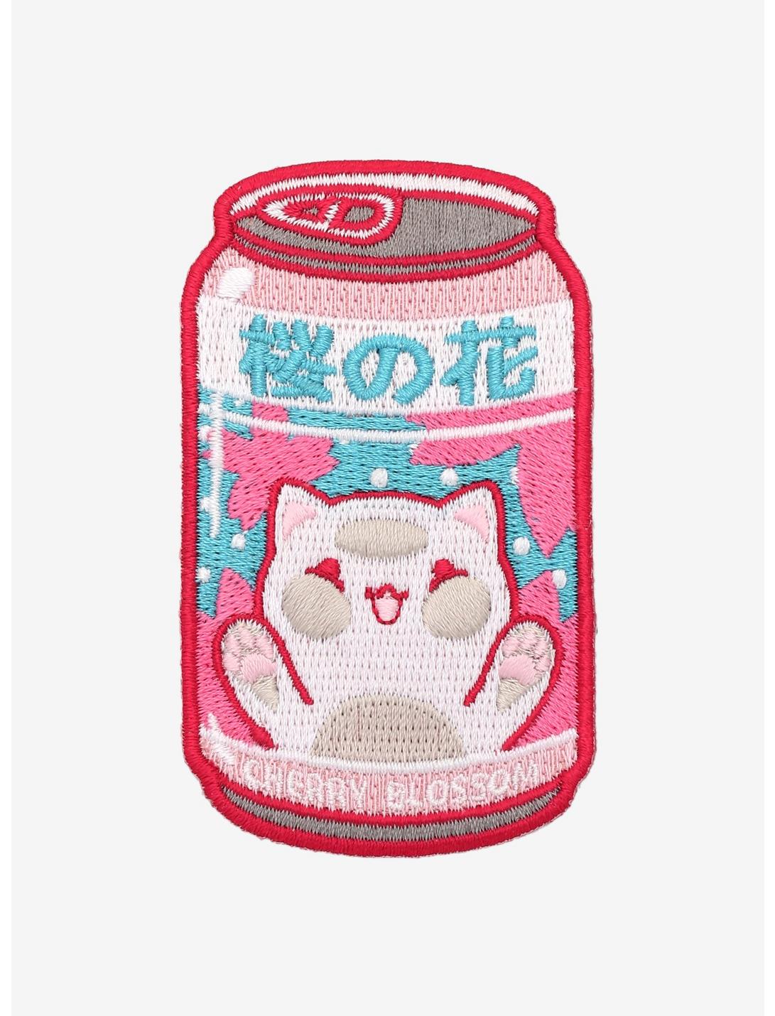 Cat Cherry Blossom Can Patch, , hi-res
