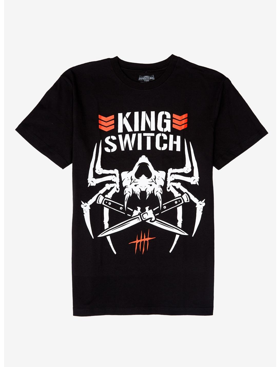 New Japan Pro-Wrestling King Switch T-Shirt, BLACK, hi-res