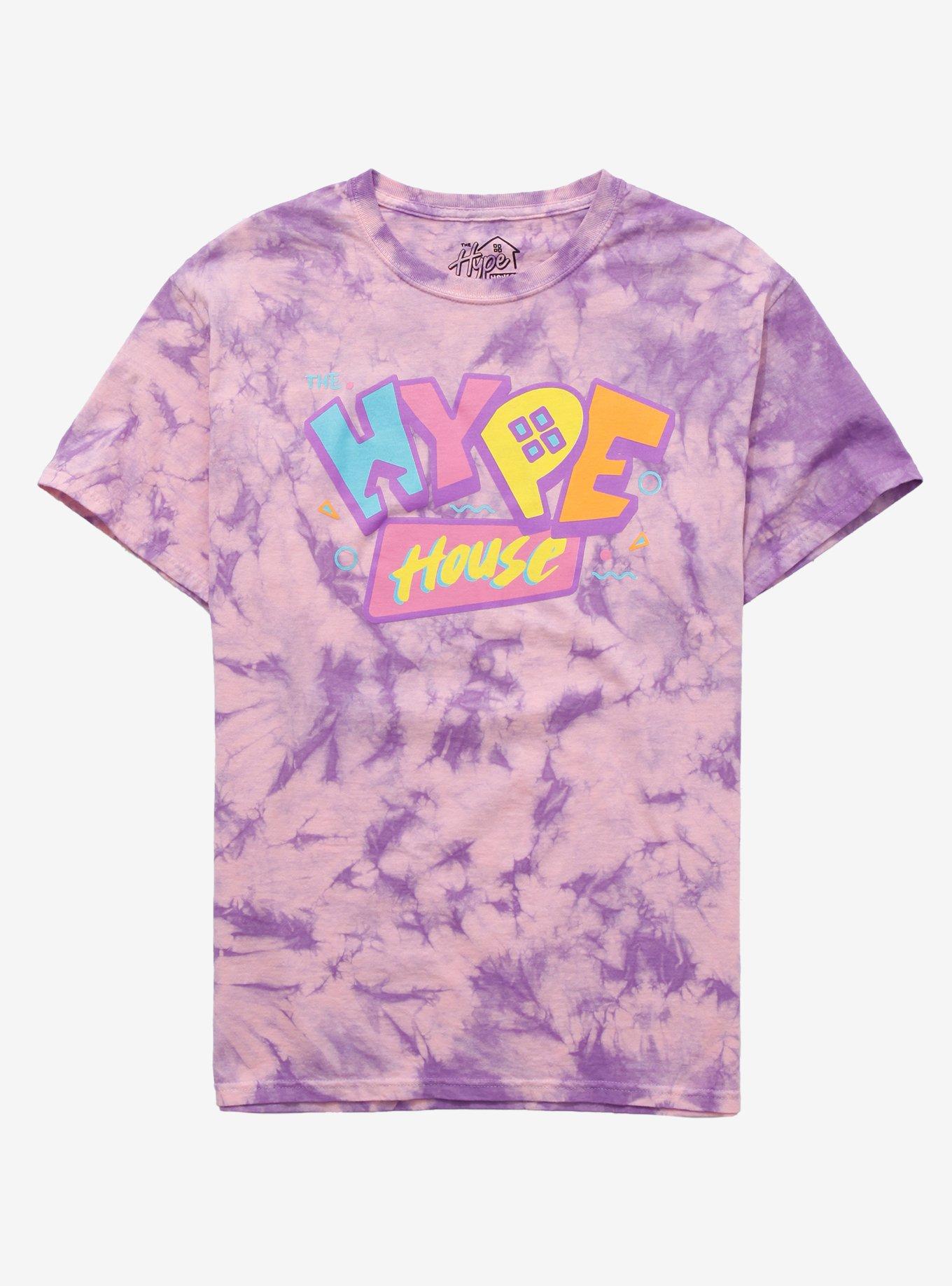 The Hype House Tie-Dye Boyfriend Fit Girls T-Shirt, MULTI, hi-res