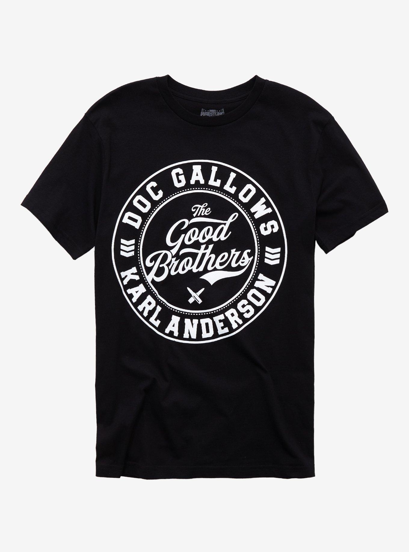 Pro-Wrestling Doc Gallows & Karl Anderson The Good Brothers Logo T-Shirt, BLACK, hi-res