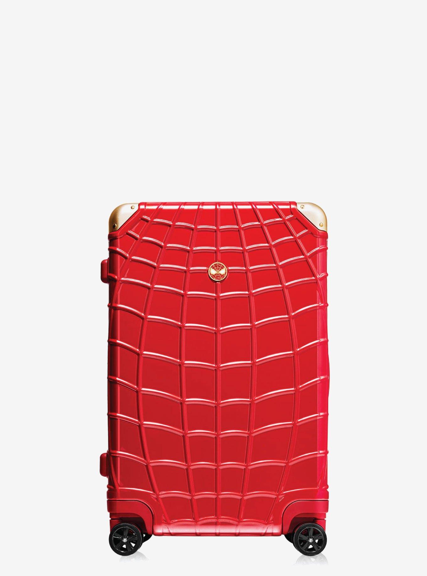 MARVEL AVENGERS SPIDERMAN RED HARD SIDED 29 INCH LUGGAGE, , hi-res