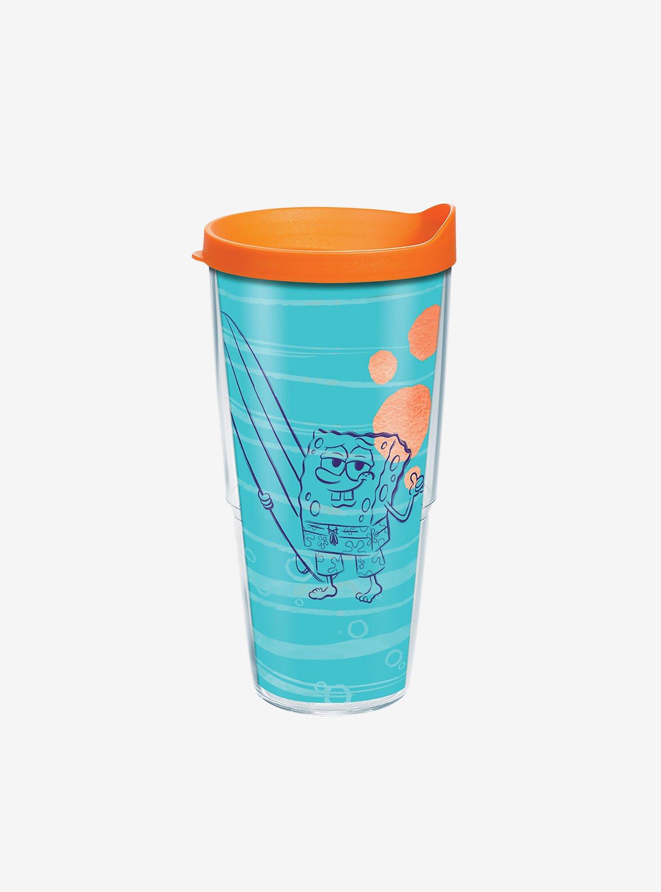 Spongebob Squarepants Surfboard 24oz Classic Tumbler With Lid, , hi-res