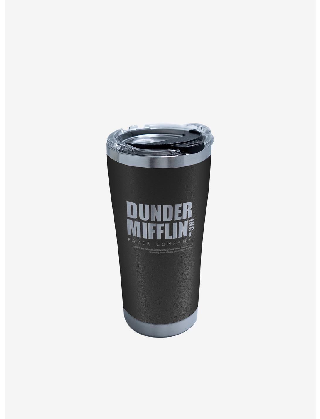 The Office Dunder Mifflin Etched Onyx Shadow 20oz Stainless Steel Tumbler With Lid, , hi-res