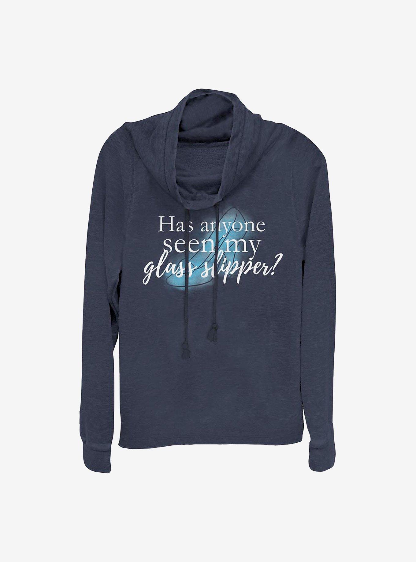Disney Cinderella Lost Slipper Cowlneck Long-Sleeve Girls Top, , hi-res