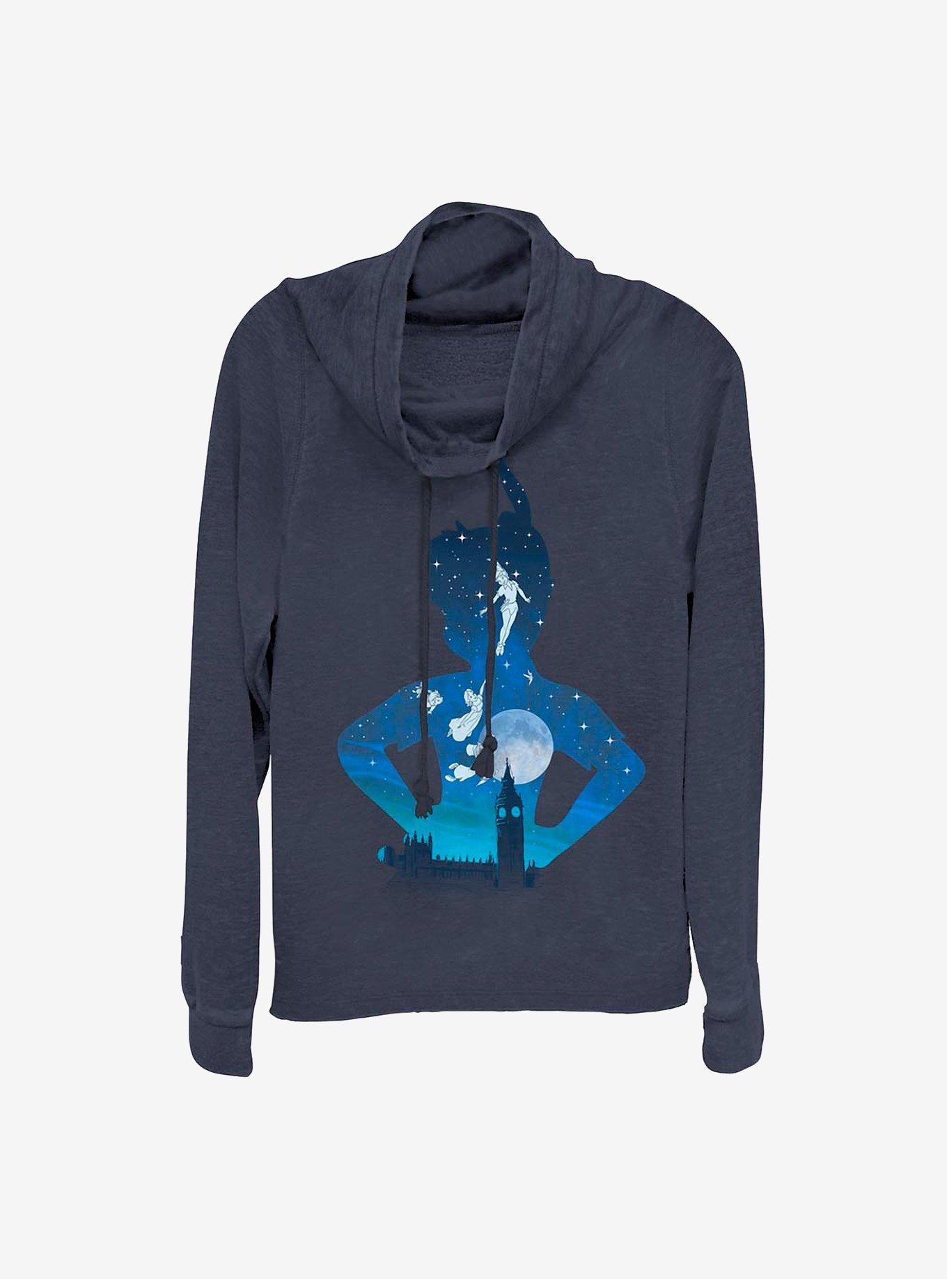 Disney Peter Pan London Nights Cowlneck Long-Sleeve Girls Top, , hi-res