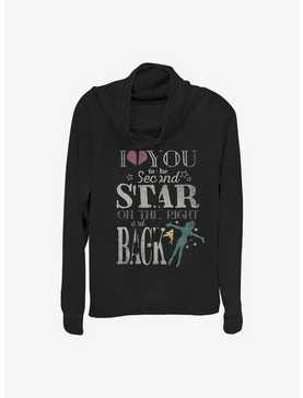 Disney Peter Pan Love You To The Second Star Cowlneck Long-Sleeve Girls Top, , hi-res