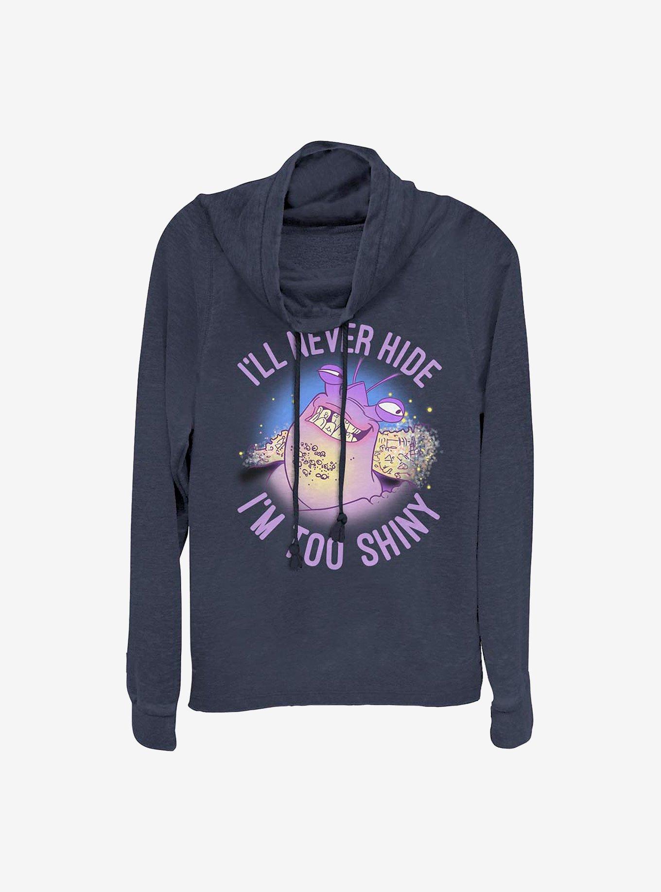 Disney Moana I'm Too Shiny Cowlneck Long-Sleeve Girls Top, , hi-res