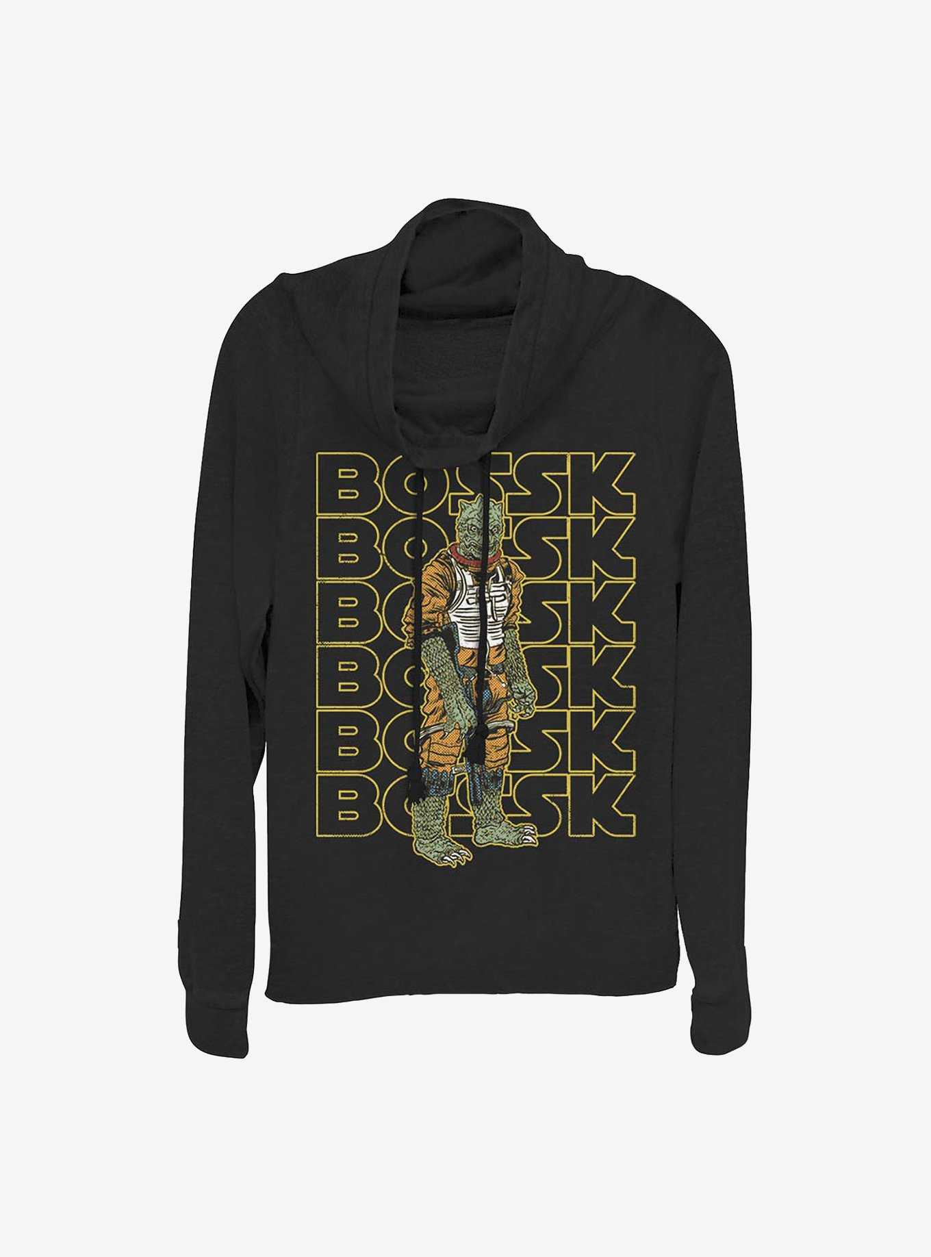 Star Wars Bossk Retro Cowlneck Long-Sleeve Girls Top, , hi-res
