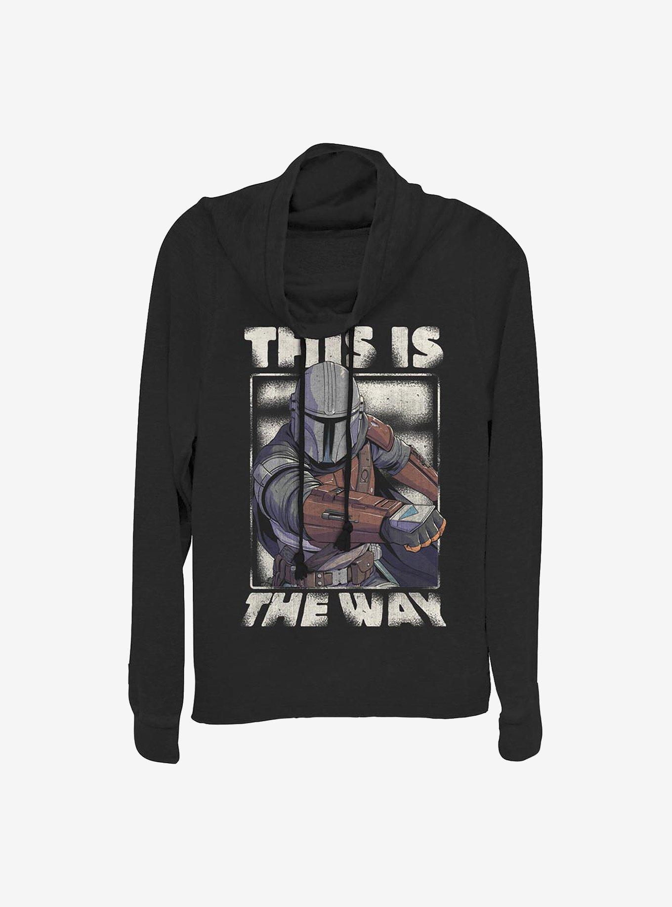 Star Wars The Mandalorian The Way Cowlneck Long-Sleeve Girls Top, , hi-res
